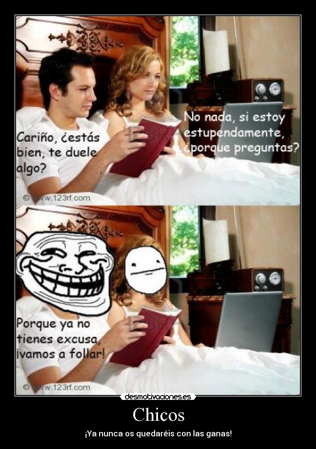 Chicos - ¡Ya nunca os quedaréis con las ganas!