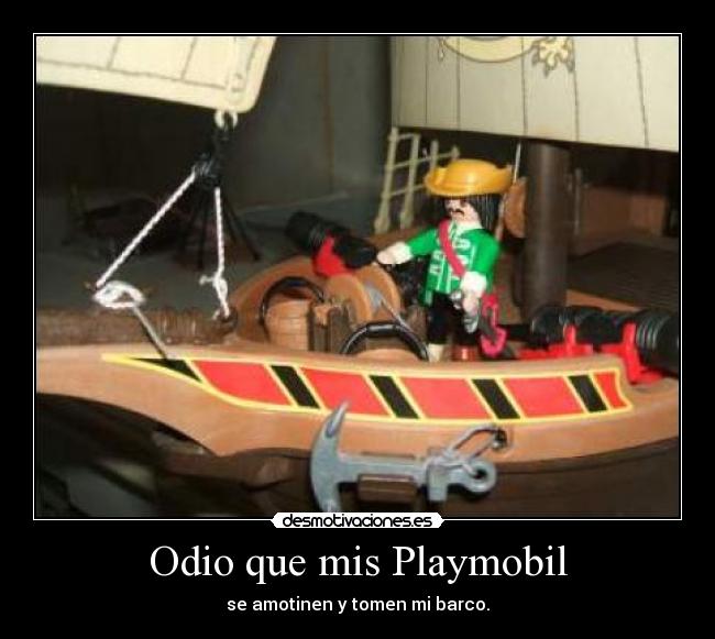 Odio que mis Playmobil -