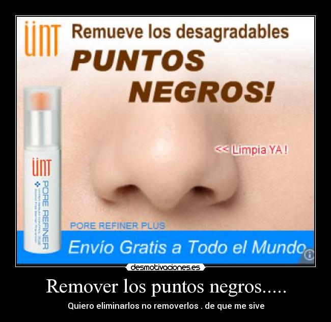 Remover los puntos negros..... -