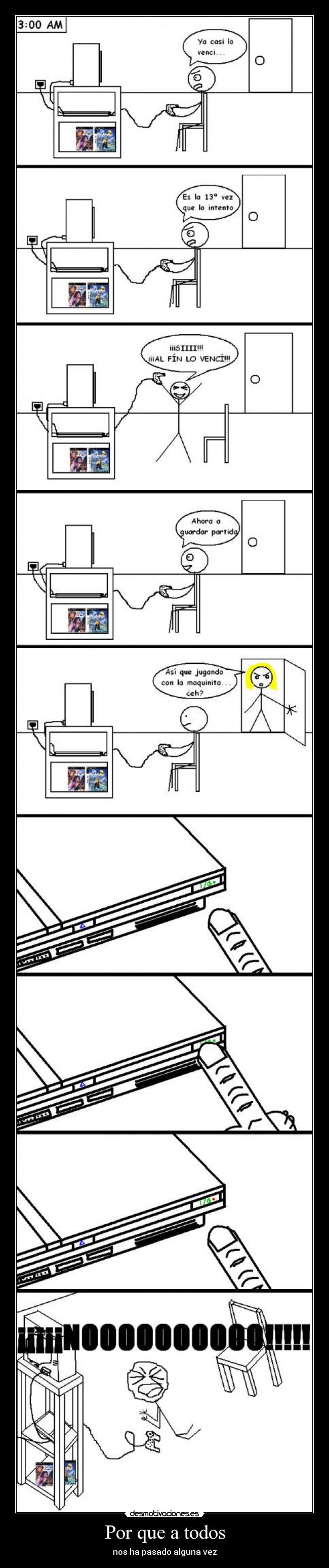 carteles play station consola maquinita manana tres viene madre apaga noooooo desmotivaciones