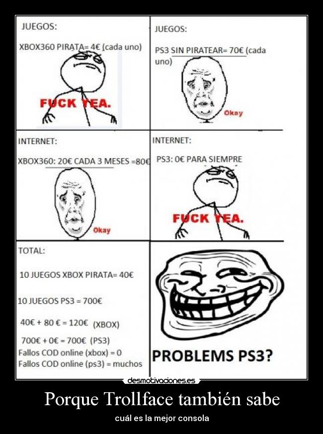 Porque Trollface también sabe -