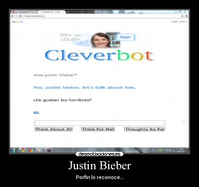 Justin Bieber - Porfin lo reconoce...