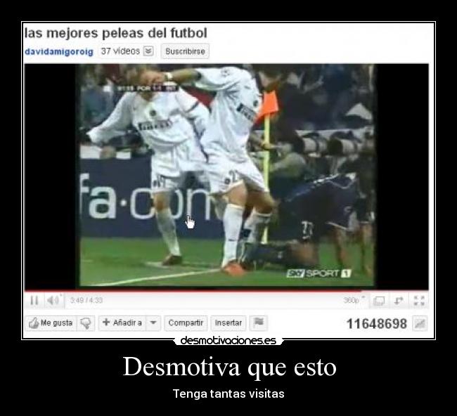 carteles peleas futbol desmotivaciones