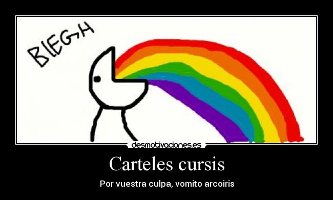 Carteles cursis -