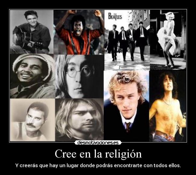 Cree en la religión -