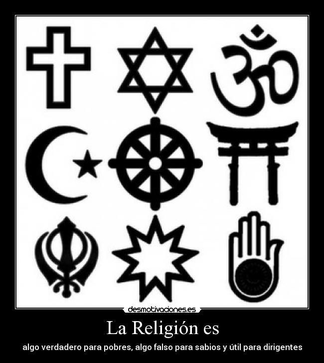 carteles religion diferentes formas ver religion desmotivaciones