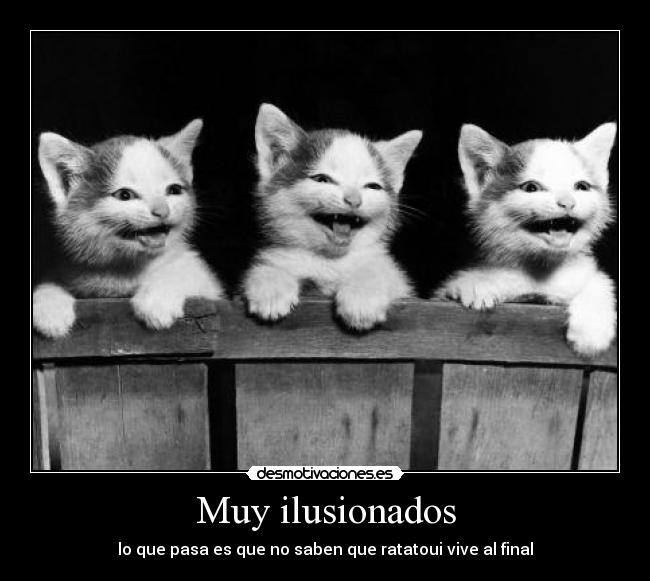 Muy ilusionados - lo que pasa es que no saben que ratatoui vive al final