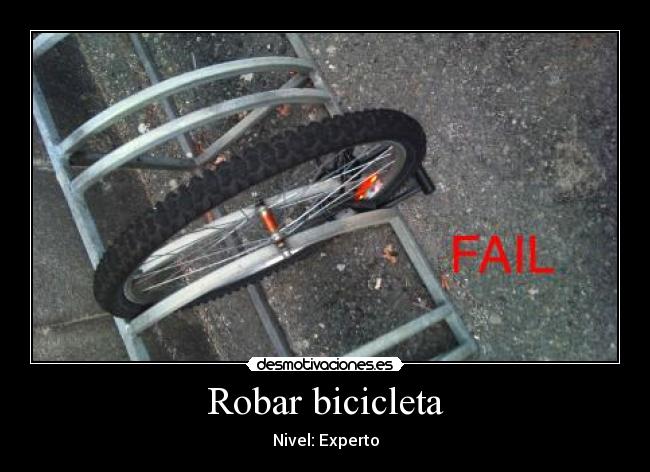 Robar bicicleta - Nivel: Experto