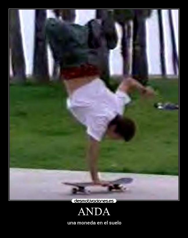 ANDA - una moneda en el suelo
