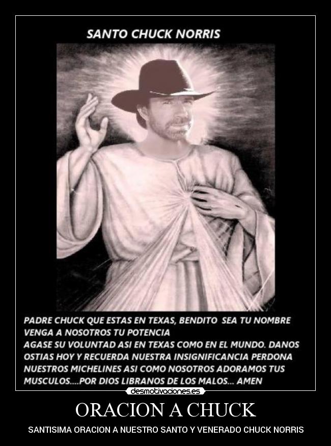 ORACION A CHUCK -