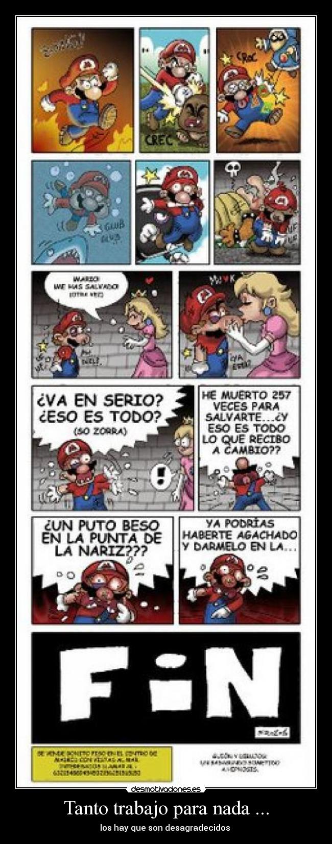 Tanto trabajo para nada ... -