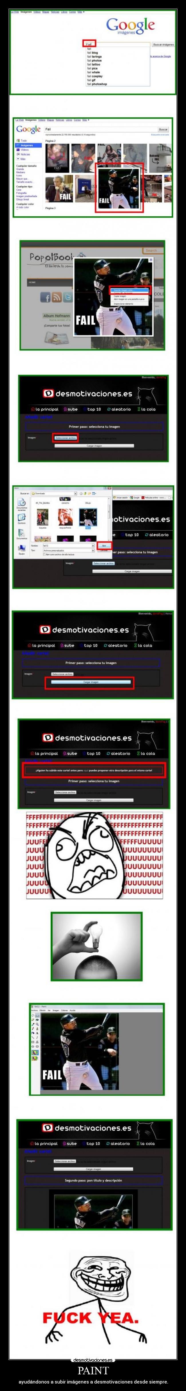 PAINT - ayudándonos a subir imágenes a desmotivaciones desde siempre.