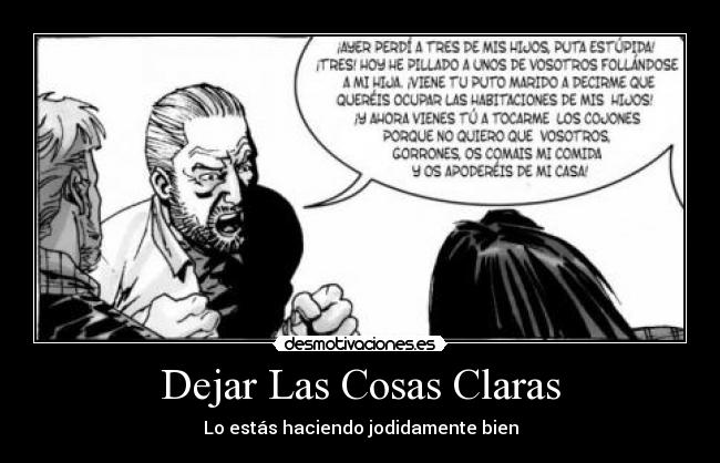 Dejar Las Cosas Claras - 