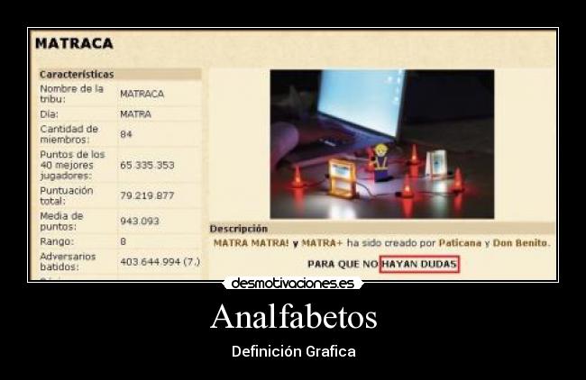 Analfabetos -