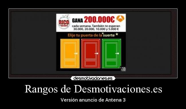 Rangos de Desmotivaciones.es - 