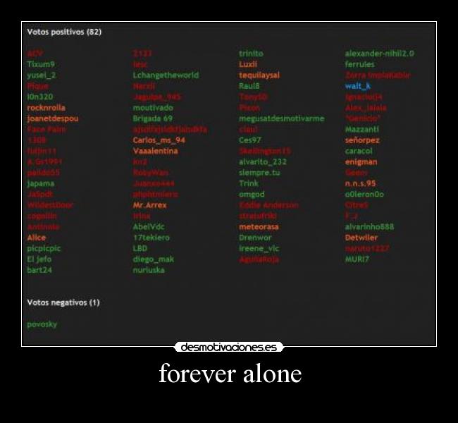 forever alone - 