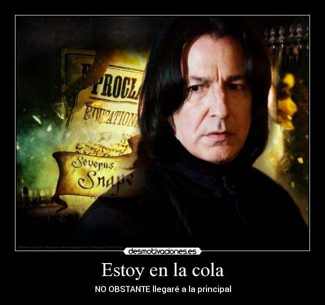 carteles severus snape desmotivaciones