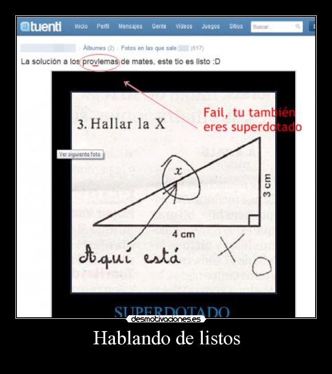 Hablando de listos -