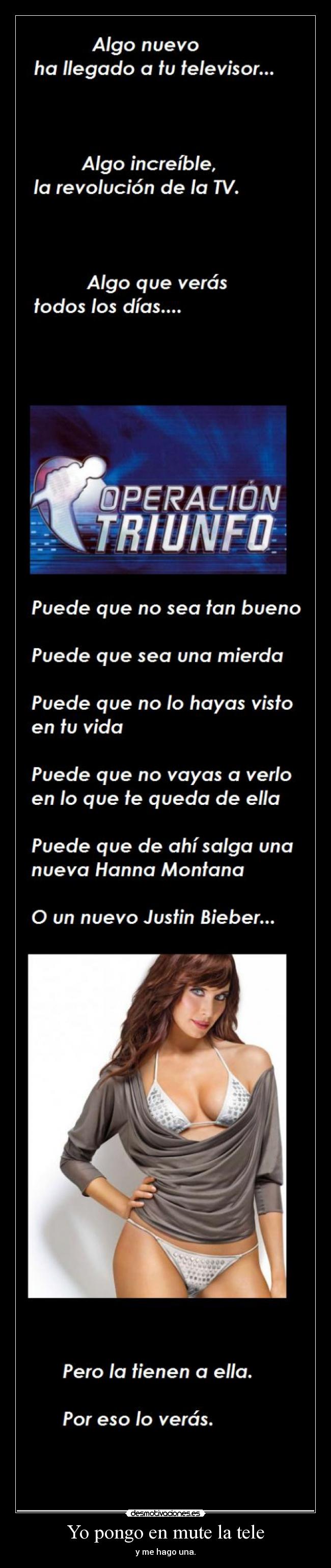 Yo pongo en mute la tele -