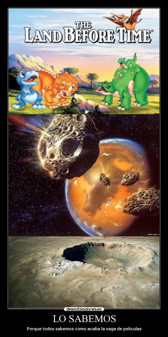 LO SABEMOS - Porque todos sabemos como acaba la saga de peliculas