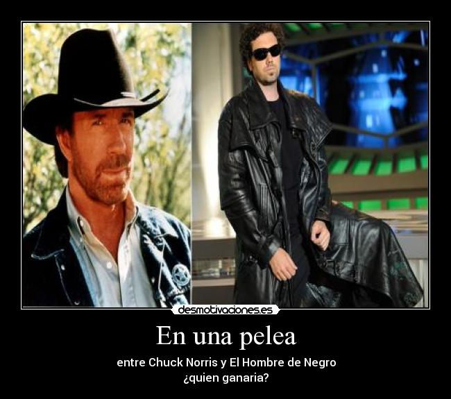 carteles hombre negro chuck norris desmotivaciones