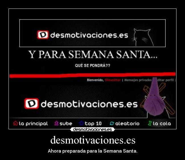 desmotivaciones.es - Ahora preparada para la Semana Santa.