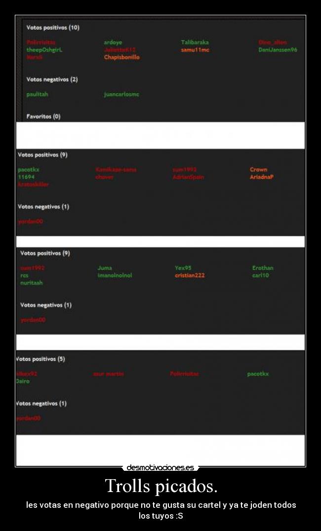 Trolls picados. - 