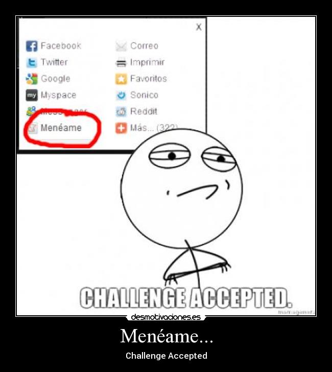 Menéame... - Challenge Accepted