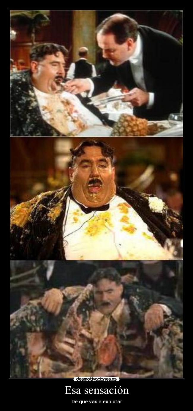 Esa sensación - De que vas a explotar