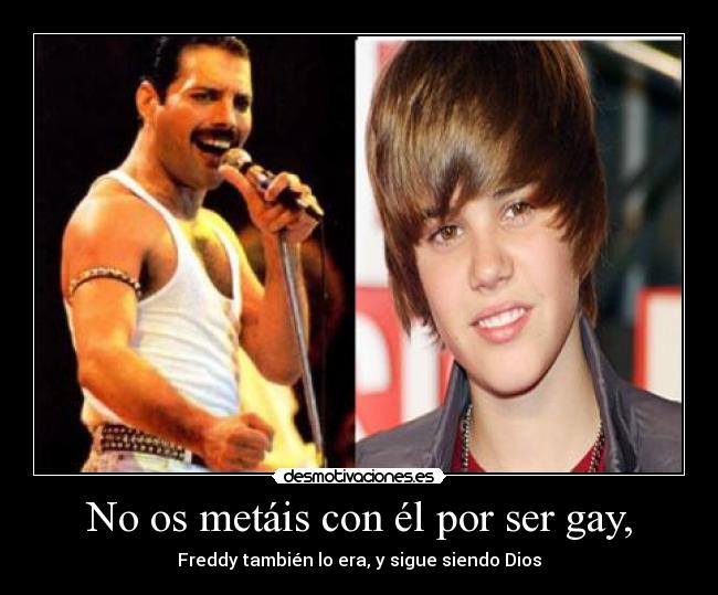 No os metáis con él por ser gay, -