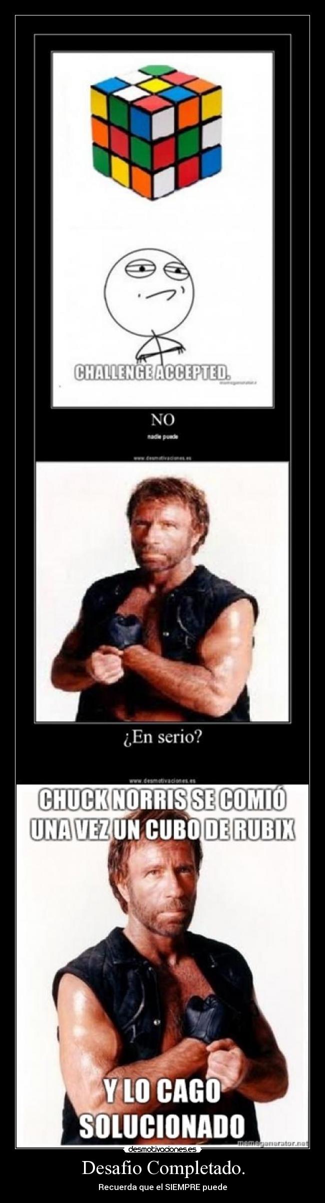 Desafio Completado. - Recuerda que el SIEMPRE puede