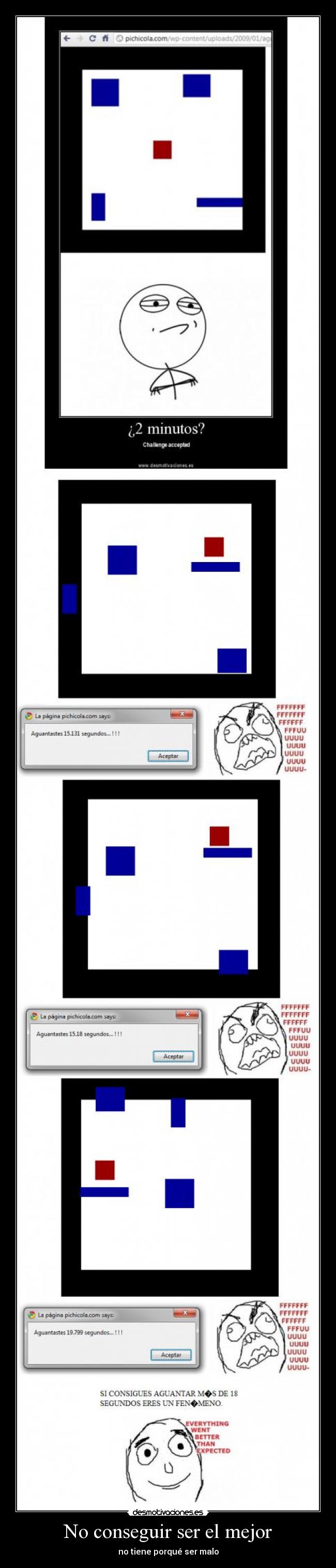 No conseguir ser el mejor - no tiene porqué ser malo