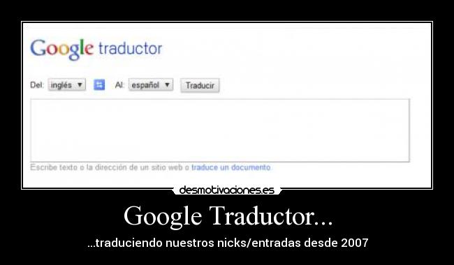 Google Traductor... -