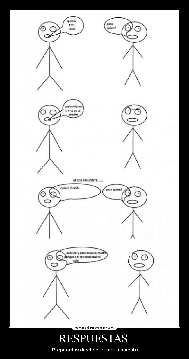 RESPUESTAS - Preparadas desde el primer momento