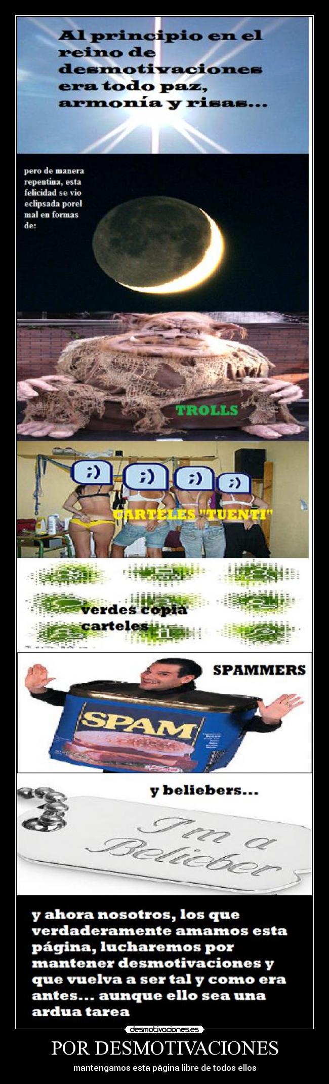 POR DESMOTIVACIONES -