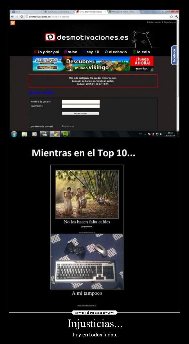 Injusticias... - hay en todos lados.