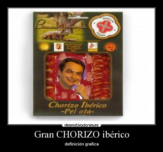 Gran CHORIZO ibérico - definición grafica