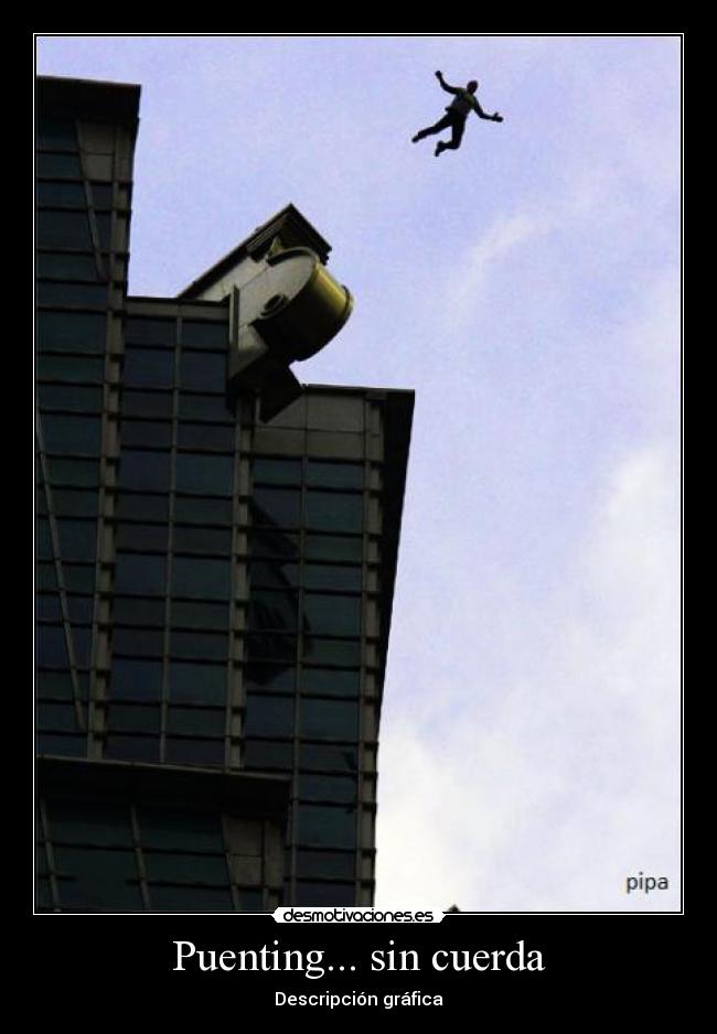 Puenting... sin cuerda - Descripción gráfica