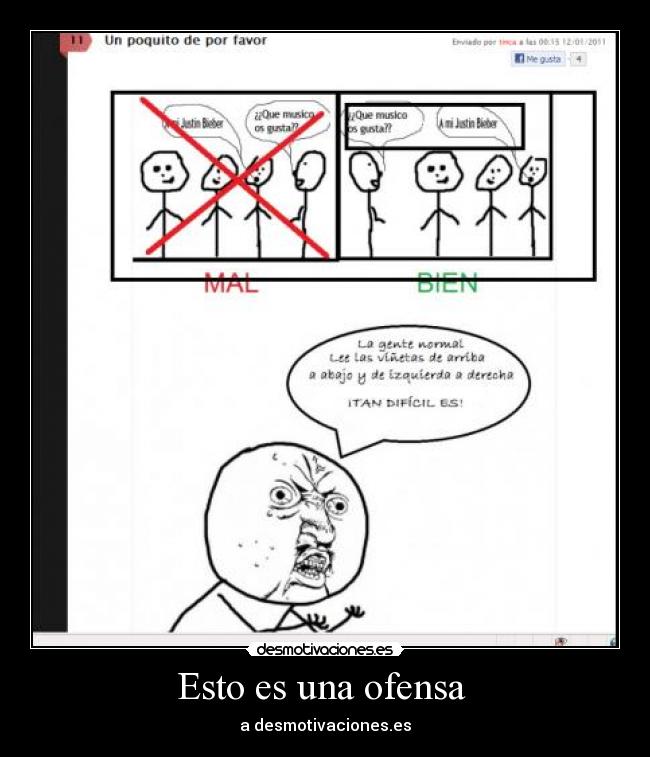 Esto es una ofensa - a desmotivaciones.es