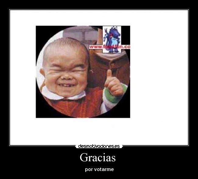 Gracias - por votarme