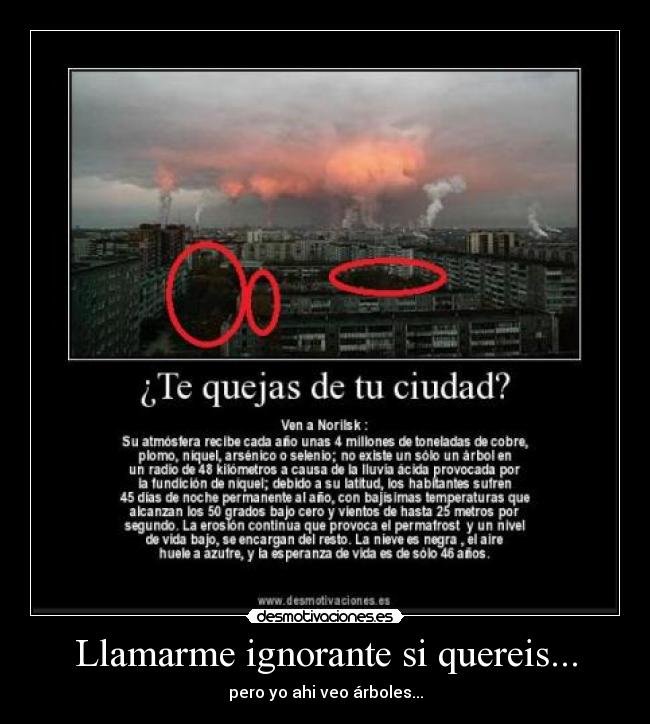 Llamarme ignorante si quereis... -