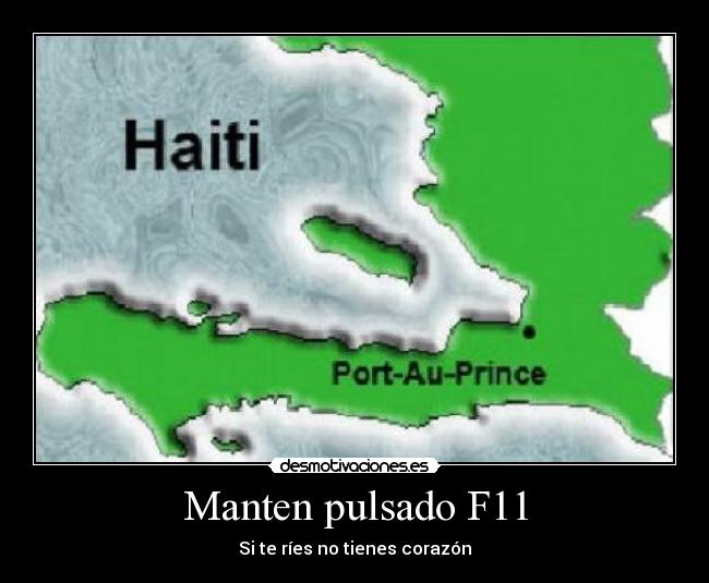 Manten pulsado F11 -