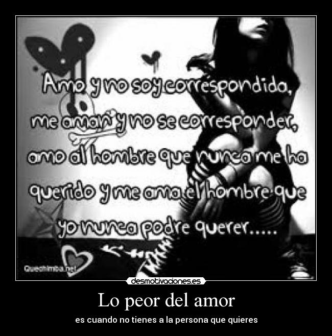 Lo peor del amor - 