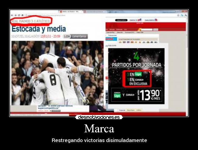 Marca - Restregando victorias disimuladamente