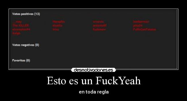 Esto es un FuckYeah -