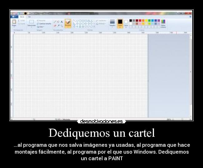 Dediquemos un cartel -