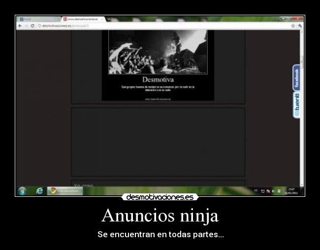 Anuncios ninja -