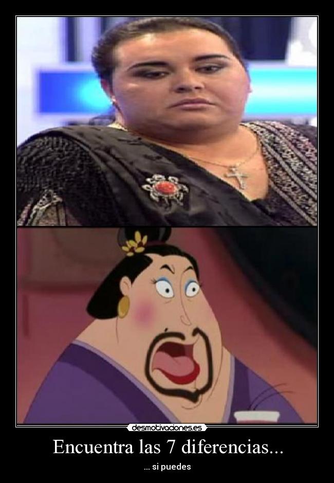 Encuentra las 7 diferencias... - ... si puedes