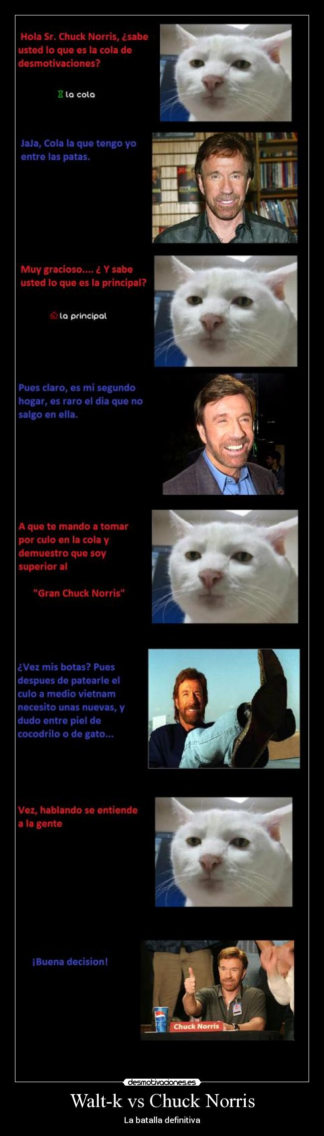 Walt-k vs Chuck Norris - La batalla definitiva