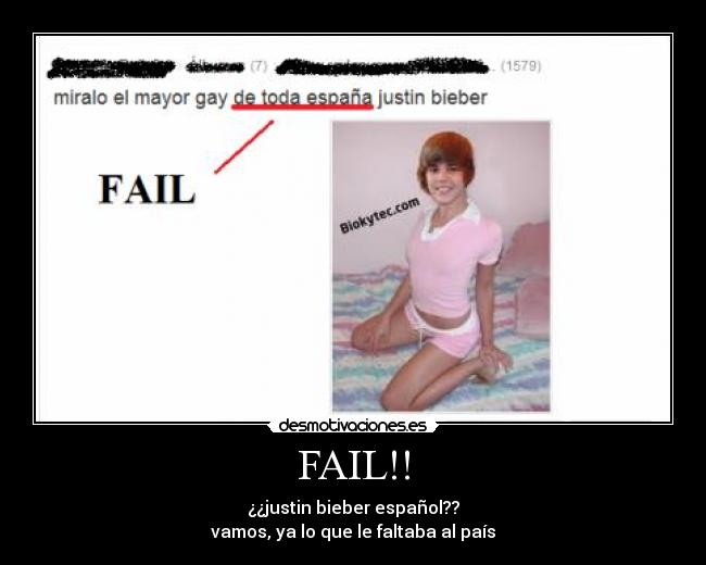 carteles fail justin desmotivaciones